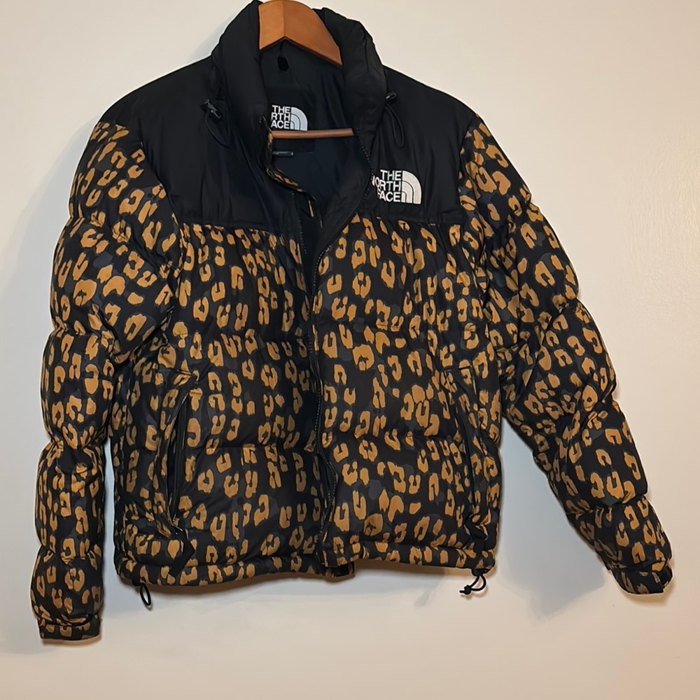 The North Face Leopard Print Puffer Jacket